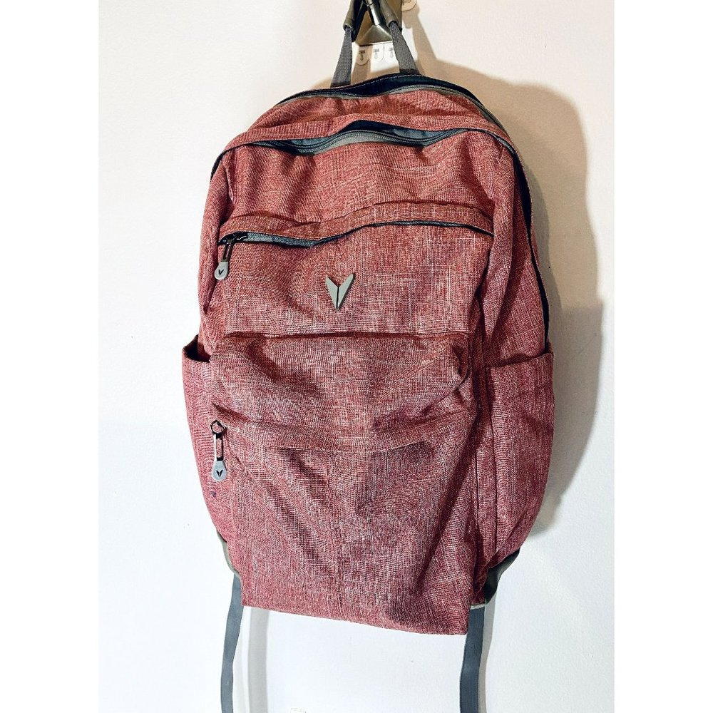 Bondka Heather Red Canvas Bookbag